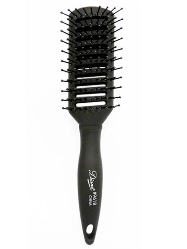 Diane Charcoal Soft Touch 13 Row Paddle Brush #D9618