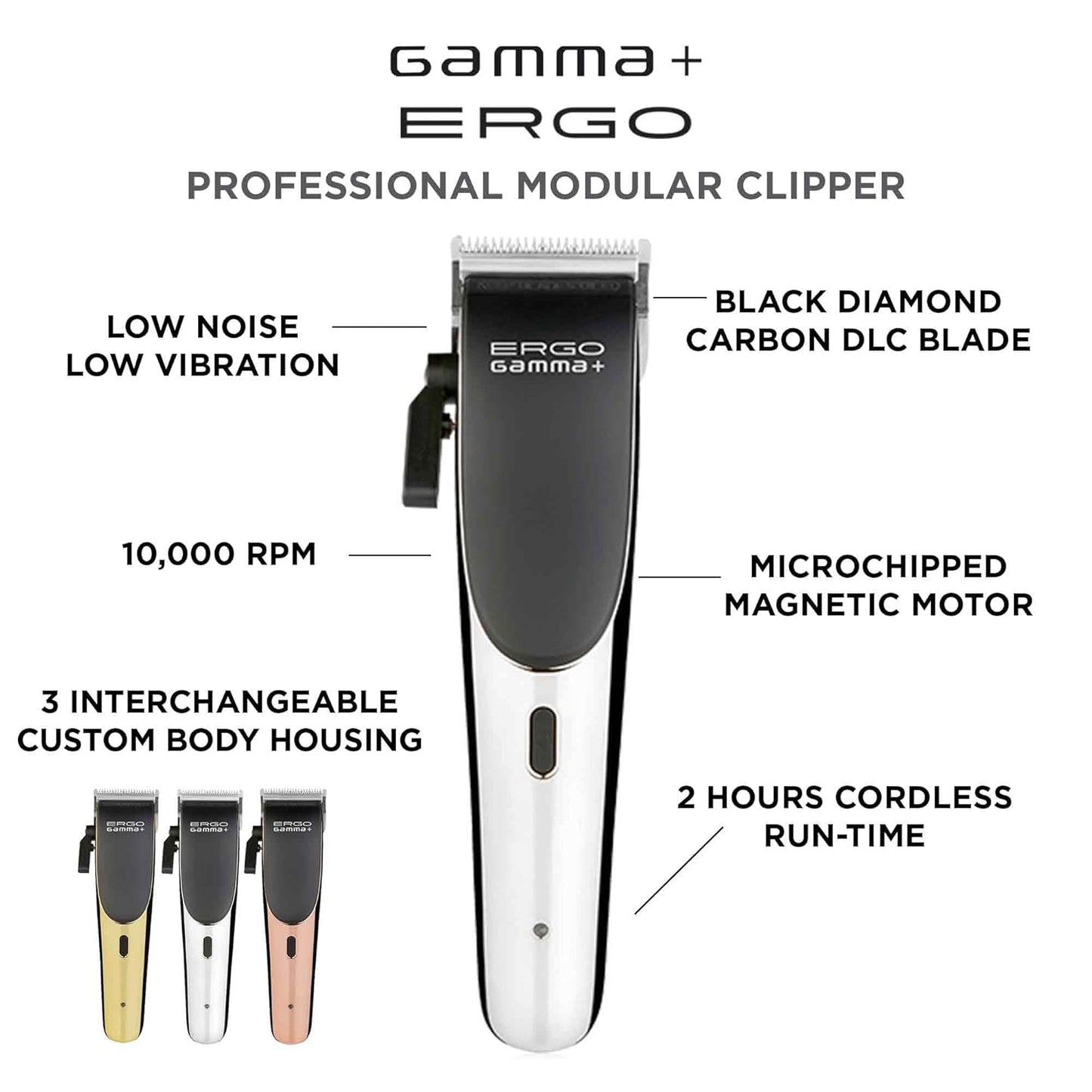 Gamma + Ergo Professional Modular Clipper w/ Turbocharged Magnetic Motor