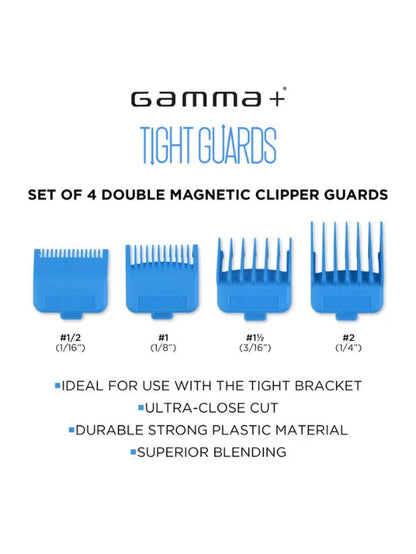 Gamma Dub Neodymium Magnetic Tight Guards Blue 4-Pack