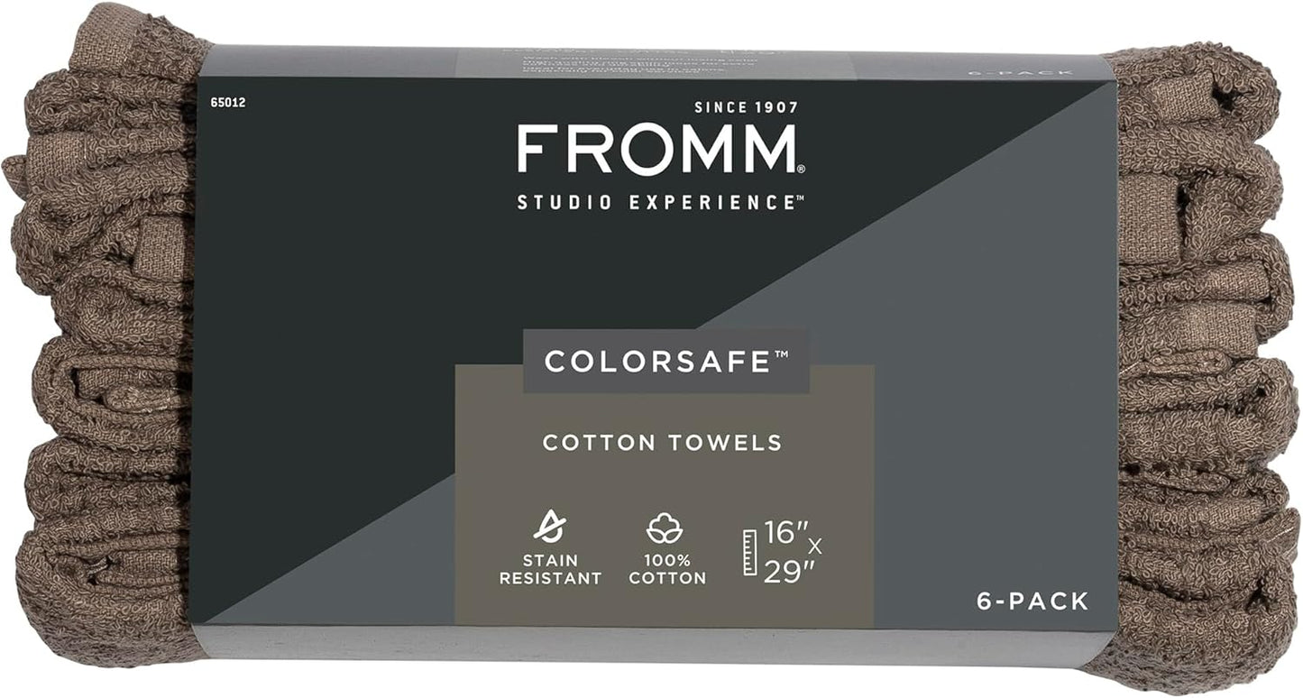 Fromm Colorsafe Cotton Towels - 6 Pack