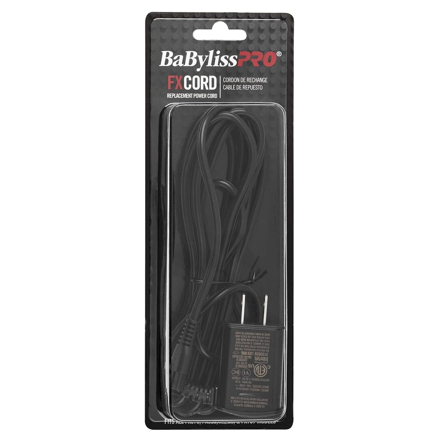 BaBylissPRO Replacement Power Cord